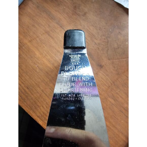 Vintage Ekco Hand Pastry/Dough Chromium Plt Blender w/Black Plastic Handle - USA - Picture 4 of 8